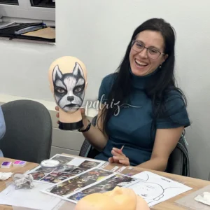 Ukázka z kurzu Malování na obličej pro skupinu účastníků. Workshop Facepainting pořádala Fajná chůva - Patrizia © patriz.art