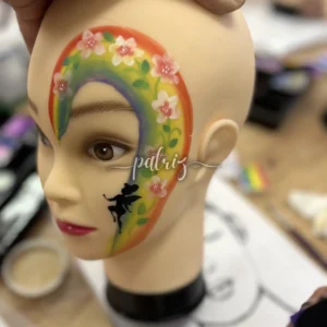 Ukázka z kurzu Malování na obličej pro skupinu účastníků. Workshop Facepainting pořádala Fajná chůva - Patrizia © patriz.art