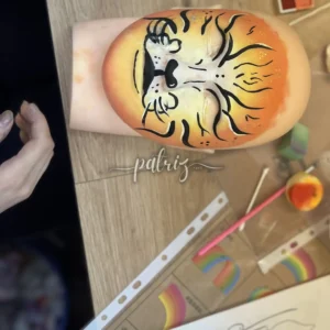 Ukázka z kurzu Malování na obličej pro skupinu účastníků. Workshop Facepainting pořádala Fajná chůva - Patrizia © patriz.art