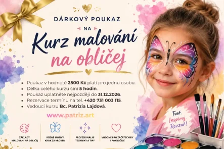 Dárkový poukaz - Kurz Malování na obličej